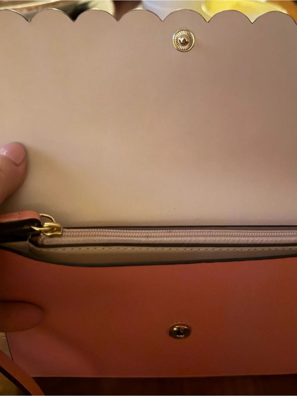 BRAND NWT KATE SPADE PINK SCALLOPED TOTE WITH MATCHING WALLET